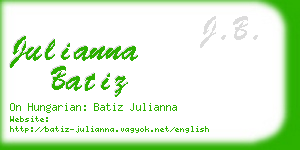julianna batiz business card
